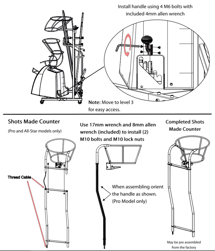 How do I put my Dr. Dish Rebel Shooting Machine together?